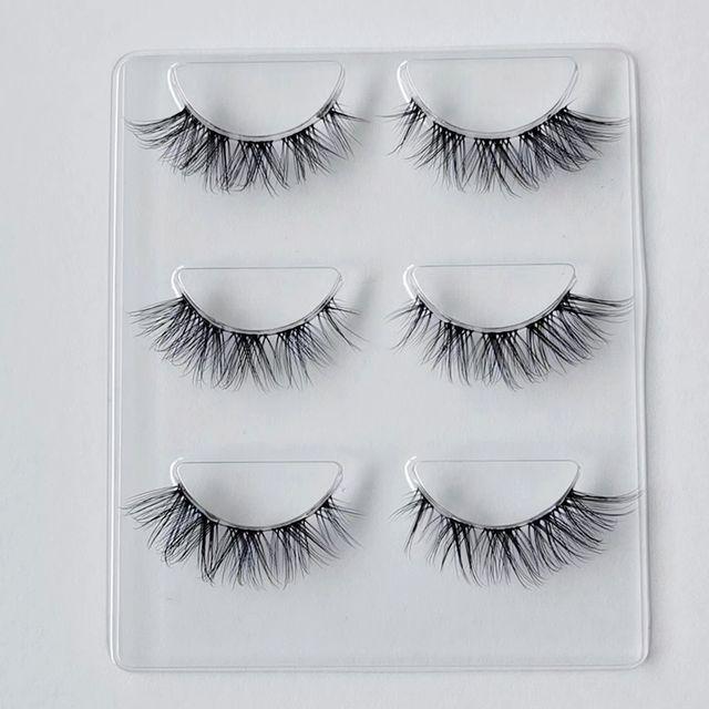 

Aimo - Set of 3: False Eyelashes (GM30) Black - 10mm