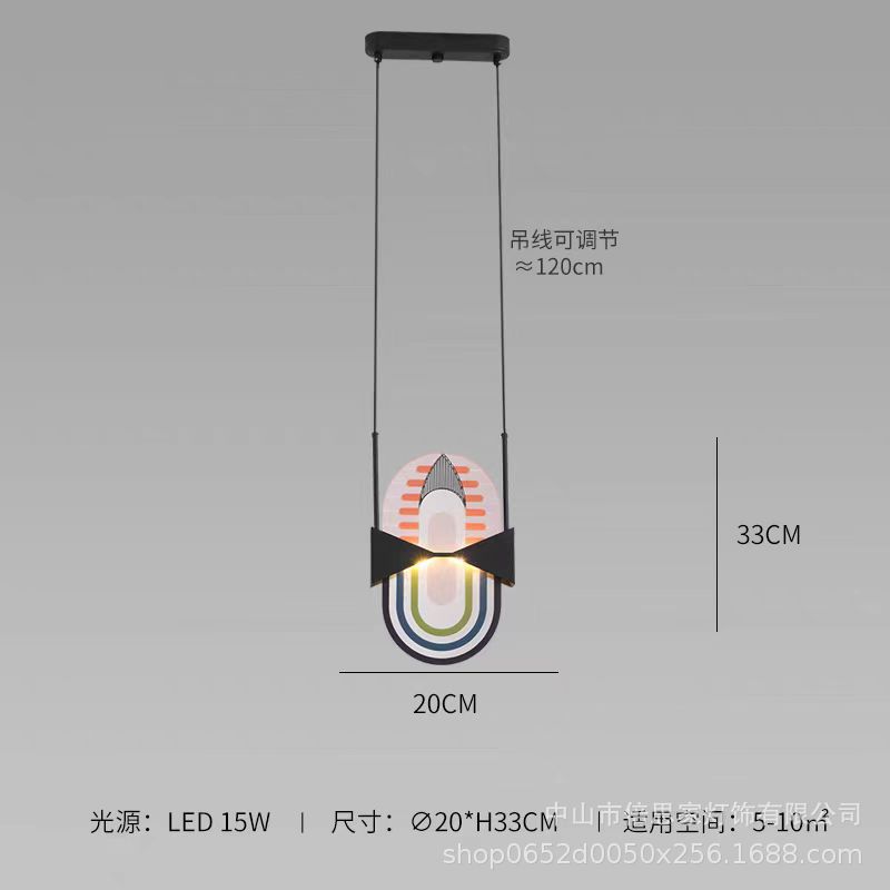 

Итальянский дизайн геометрический подвесной светильник Модное искусство подвесной цветной свет Современный интерьер Кухня Гостиная Ресторан спальня Warm White