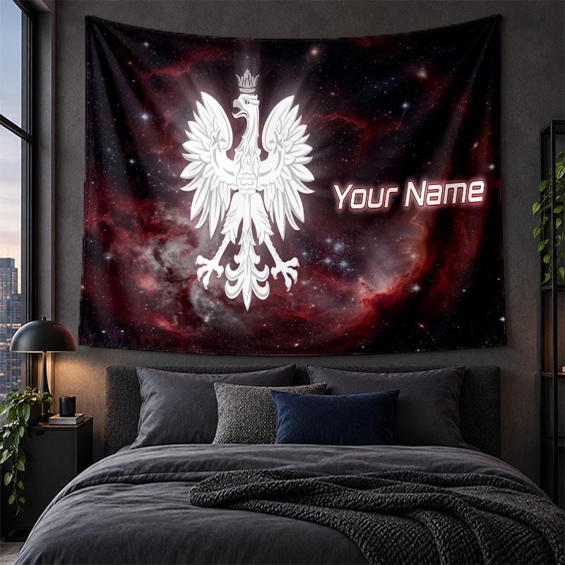 Personalized Tapestry Wall Hanging Poland Football Pattern Art Background Cloth