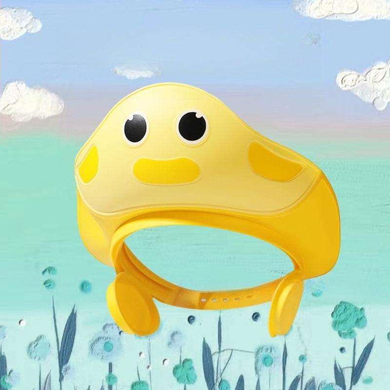 Baby Shower Cap Shield, Shower Cap for Kids, Visor Hat for Eye and Ear Protection for 0-9 Years Old Children, Cute Shape Makes the Baby Bath More Fun