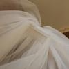 Bridal Veil Bride Mantilla Oversized Bowknot Double Layer Veil Elaborate Hair Accessory for Parties Proms Masquerade