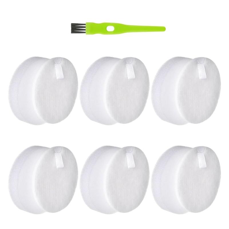 

6Pieces Multifuntional Sponge Filter Set Wet Dry Vacuum Filter Repair Part Suitable for Home Everyday Cleaning Use 1