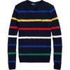 Polo Striped Crew Neck Knit Sweater Women Sweater Multicolor 211960015-001