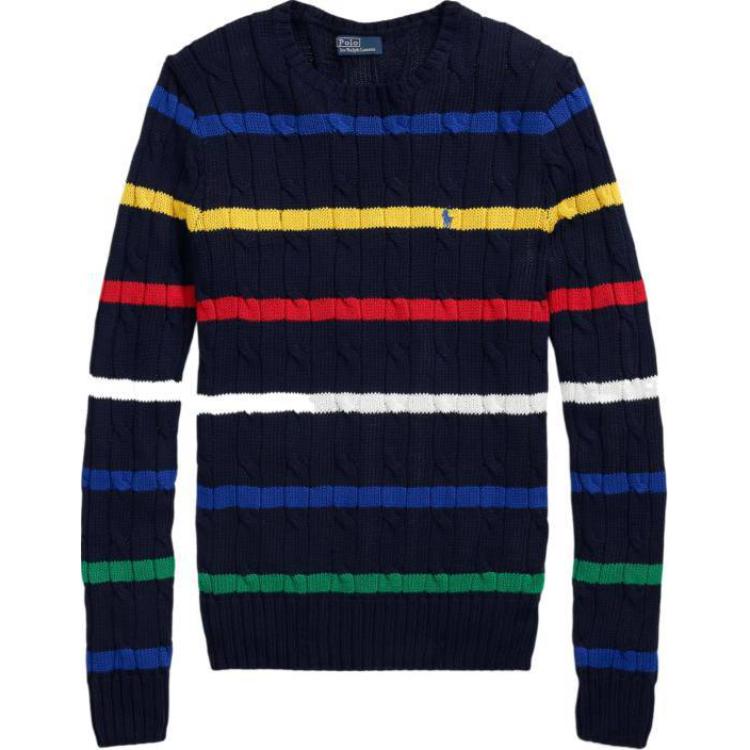 

Polo Ralph Lauren Striped Crew Neck Knit Sweater Women sweater Multicolor 211960015-001 S