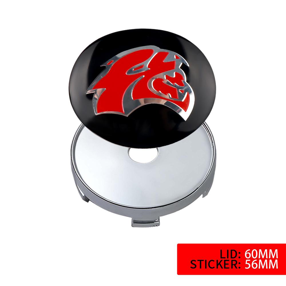 4PCS 56mm 60mm Car Wheel Center Cap Logo Hub Badge Rims Cover For Dodge Durango Dakota Neon Caliber SXT Nitro Ram1500 Avenger