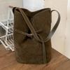 Nischen-Retro-Freizeit-Einfache Tasche Damen Herbst Neu Große Kapazität Hochwertig Modisch Tragbare Eimer-Tasche