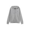 Jordan Solid Print Zip Hoodie With Fleece Lining Men Tops Gray DQ7351-091