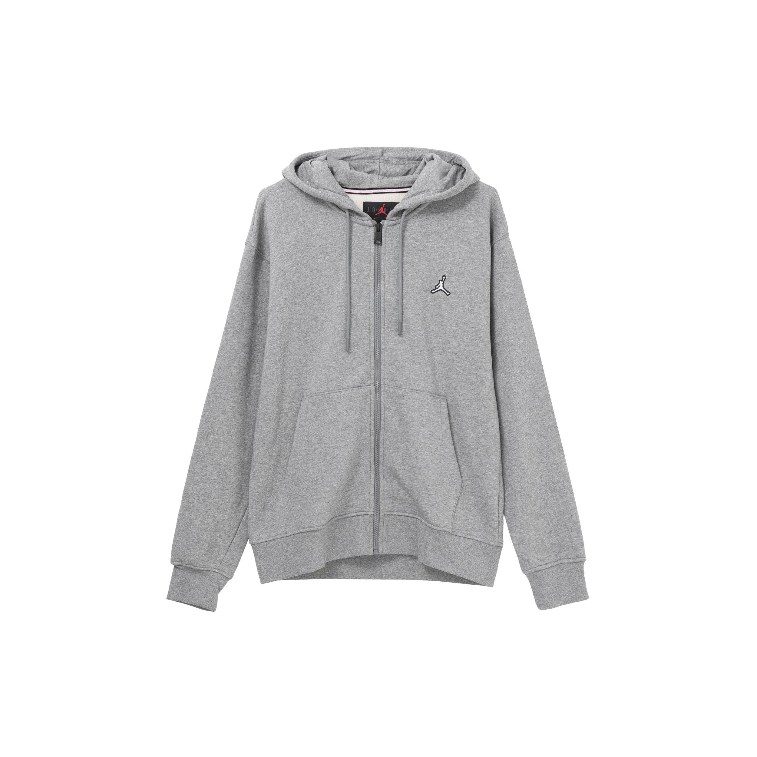 Jordan Solid Print Zip Hoodie With