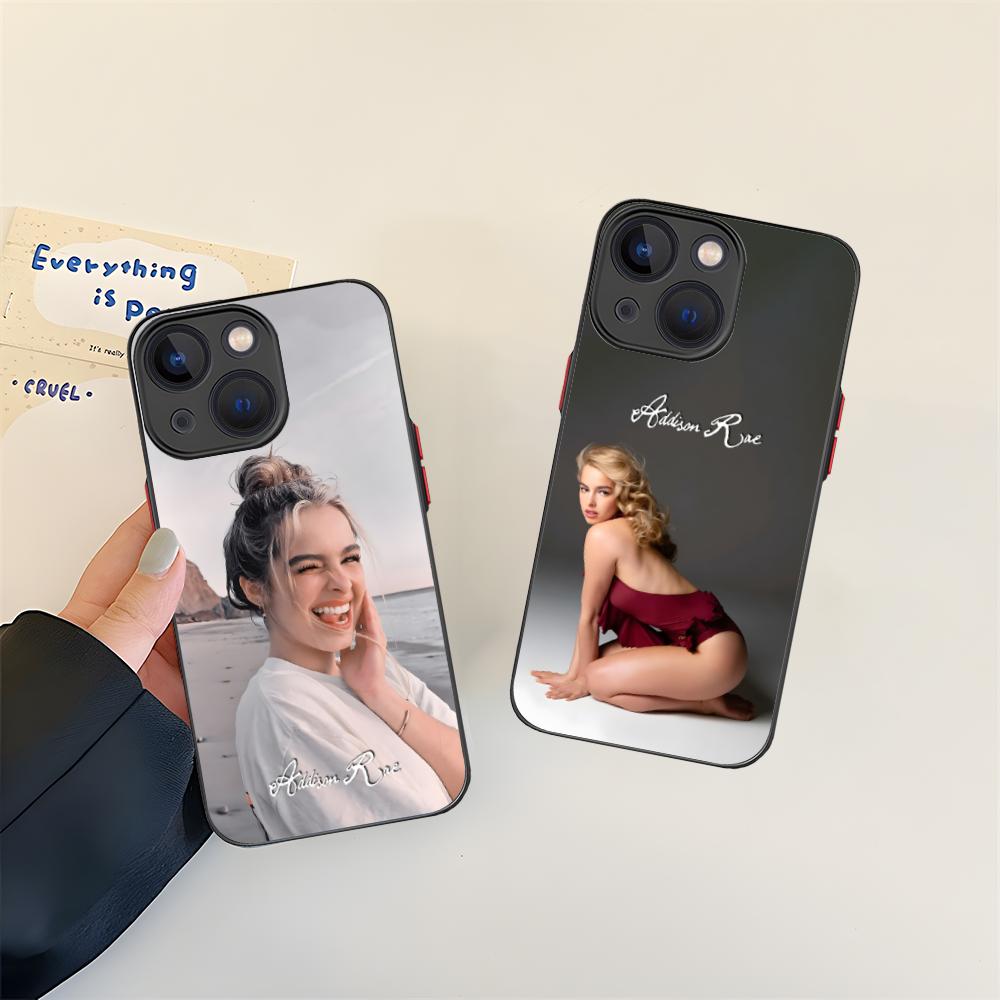 Addison Rae Mobile Phone Case for iPhone 17 16 15 14 13 12 11 X XR XS 8 7 Air Pro Max Plus Mini Colorful Silicone Cover Cover