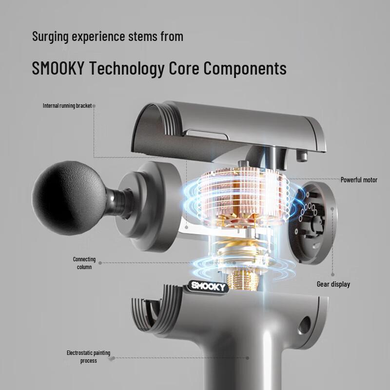 SMOOKY Mini Smart Fascia Massage Gun CN plug (adapter included)