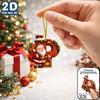 2d Flat Ornament Acrylic Acrylic Decorative Pendant Christmas Pendant Fade Resistant Acrylic Hanging Decoration For Holiday