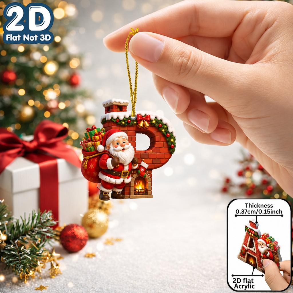 2d Flat Ornament Acrylic Acrylic Decorative Pendant Christmas Pendant Fade Resistant Acrylic Hanging Decoration For Holiday