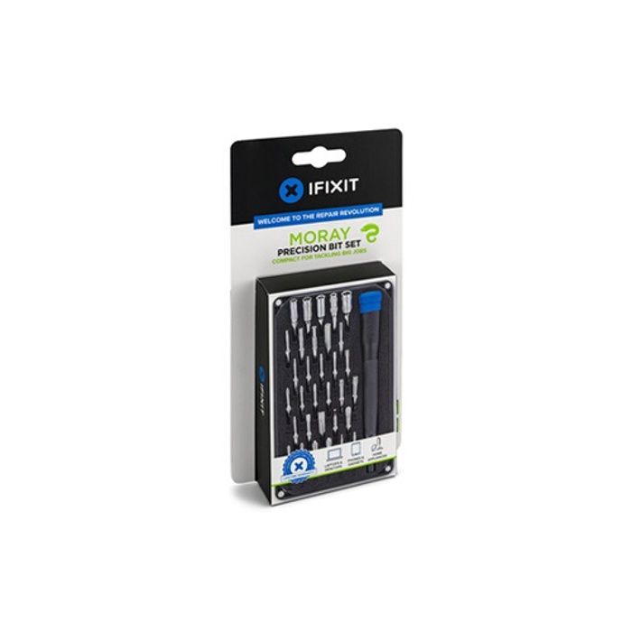 Set tournevis 32 embouts de précision ifixit - moray precision bit set - acier s2