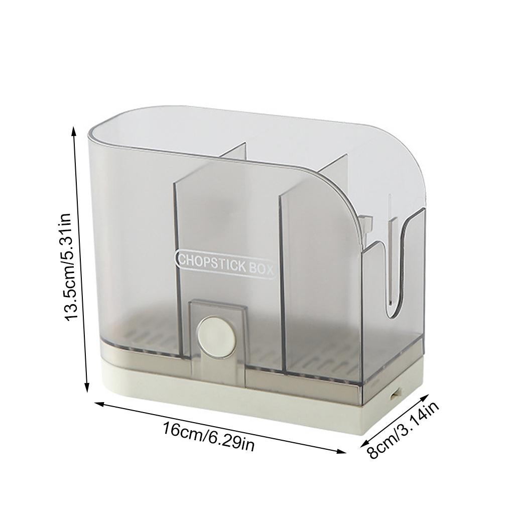Chopstick Holder Draining Chopstick Organizer Rack Plastic Kitchen Spoon Fork Storage Box