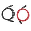 Solar Panel PV Cable Black Red Solar Panel Extension Cable with Male and Female Connectors 2m