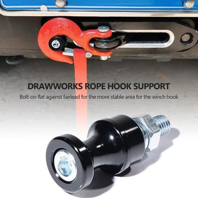 Autótartozékok Ezüst csörlő kötélhorgos állvány acél 3/8 1/2 Clevis Slip félig összekapcsolt csörlőhoroghoz 10" csavarra szerelhető Hawse