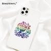 DIYCraft Rainbow Heart Gradient Car Decals - Dazzling Sticker for Vehicle Body