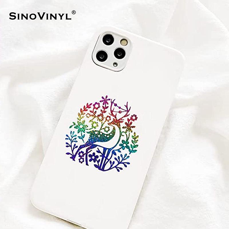 DIYCraft Rainbow Heart Gradient Car Decals - Dazzling Sticker for Vehicle Body