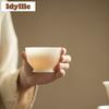 100ml Mutton Fat Jade Porcelain Teacup Boutique Tea Bowl Sample Tea Cup Tea-tasting Personal Cup Jianzhan Master Cups Tableware
