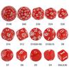 15 Piece Multi-Sided Dice Kit with Pouch 6 Colors for Games Board Game Accessories Hobby Holiday Gift