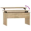 Vidaxl Coffee Table, Sonoma Oak, 80X50.5X41.5 Cm