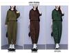 Autumn Plus Size Hooded Corduroy Fashion Set - Slimming Two-Piece for Casual Wear