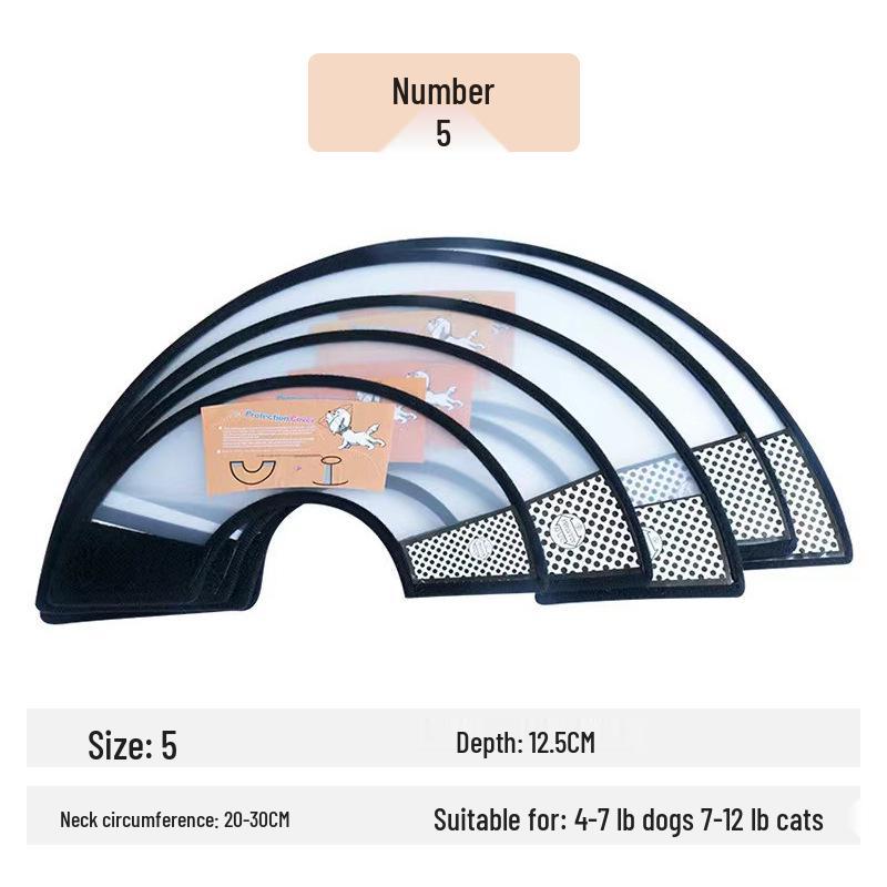 Pet Elizabethan Collar: Protective Head Shield for Grooming and Bathing Dogs and Cats, Anti-Scratch and Bite.