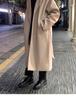 Men's British Style Mid-Length Wool Trench Coat - Autumn High-End Knee-Length Overcoat