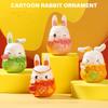 Miniature Rabbit Figurines, Resins Bunnys Ornament for MidAutumn Festival Decoration and Fairys Garden