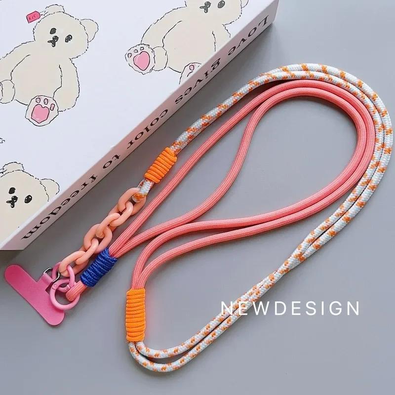 

Ins Universal Crossbody Long Phone Lanyard Strap Mobile Phone Hanging Rope Neck Straps Anti-lost Lanyards Cell Phone Knotting