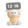Cute Bear LED Digital Clock Resin Figurine for Kids Bedroom, Living Room, Dining Room, Office Desktop Decor