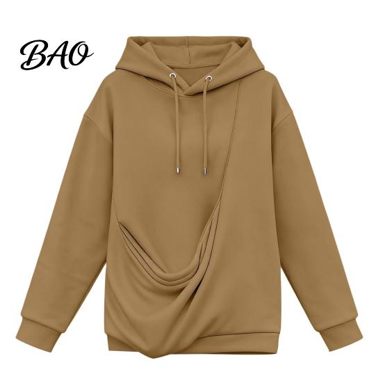 Entspannter Pullover Damen Haustier-Tasche Hoodie, Übergroßes Kapuzensweatshirt mit Kängurutasche, Katzenliebhaber Hoodie Hundetrage Top für Herbst Winter Lang