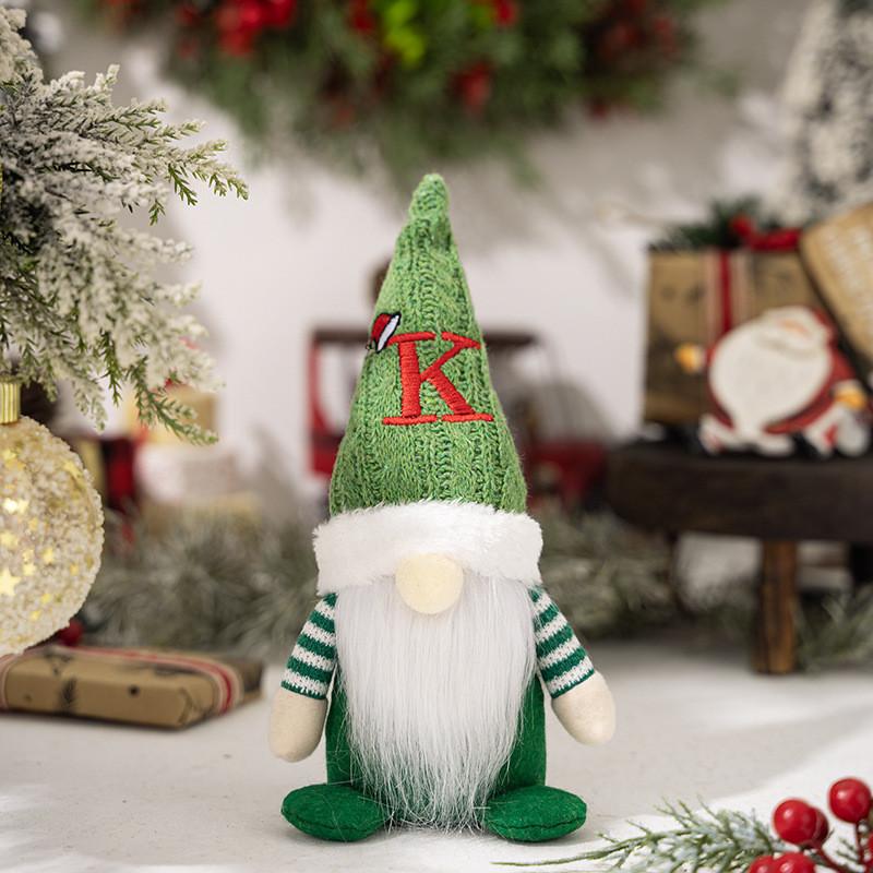 Adorable Christmas Gnome Figurine With Knitted Hat Perfect For Festive Decor