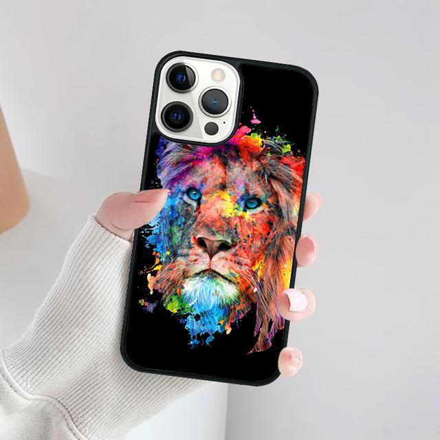 King Lion Roaring Phone Case For For iPhone 17 Air 16 15 11 12 13 14 Pro Max Plus Coque