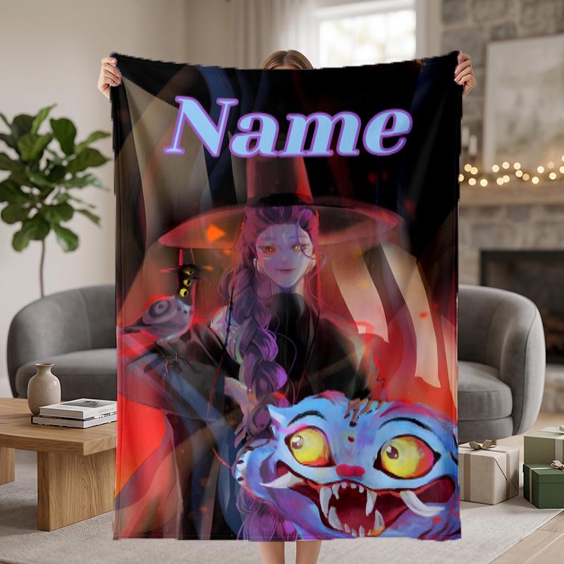 rumi Custom Flannel Blankets Soft Warm Cozy Throws for Home Decor Holiday Gifts