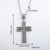 Full Diamond Cross Pendant Internet Celebrity Jewelry European and American Street Rap Personalized Male Female Universal Cross