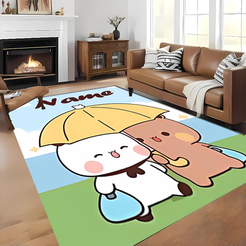 Custom personalization Bubu and Dudu Area Rug - Perfect For Kitchen, Bathroom,Laundry Room Decor Large Size Available,Gift All Seasons