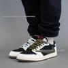 AJ1 Reverse Swoosh Low-top Sneakers - Co-branded Unisex Retro Basketball Shoes