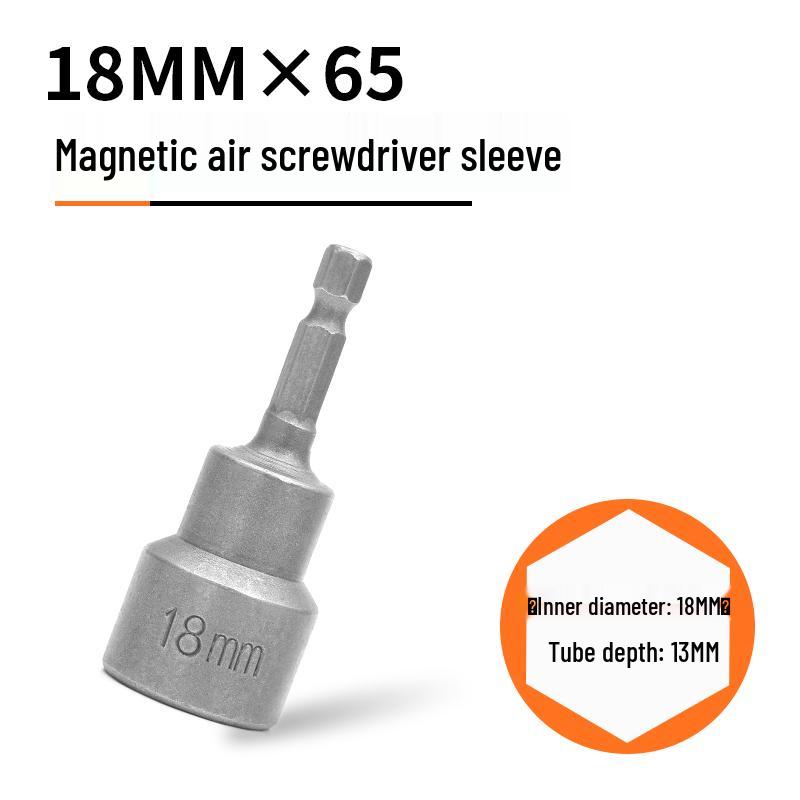 Strong Magnetic Hex Socket Bit Set for Electric & Air Wrench, Deep Extended Rod Screwdriver, Hand Drill