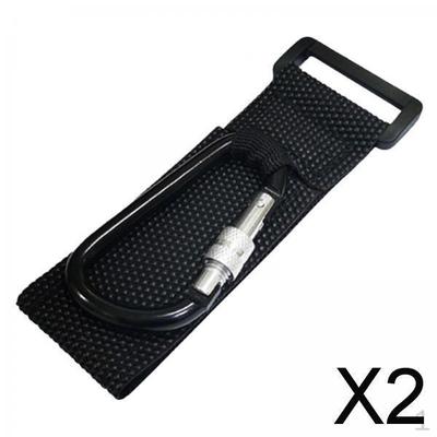 2x Loop Tie Down Straps with Carabiner Bike Handlebar Camping Outdoor Hook Extenders for