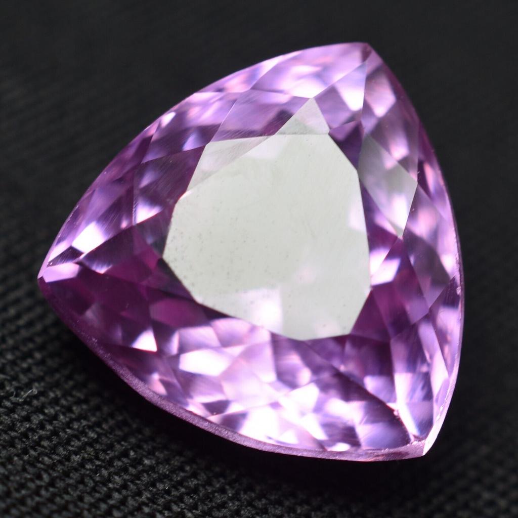 Beautiful 10.85 Ct A+ NATURAL Pink Sapphire TRILLION CUT Gemstone CERTIFIED
