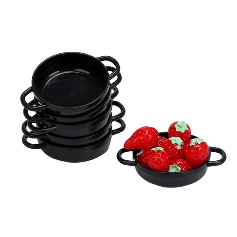 Dollhouse Mini Stockpot Model Dollhouse Miniature Kitchen Cookware Decorated Dollhouse Accessories