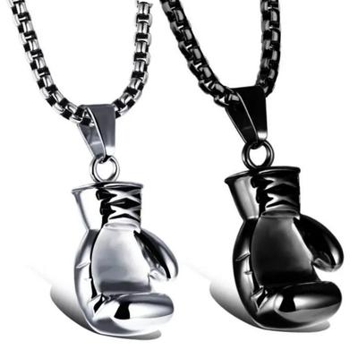 HNSP Hip Hop Boxhandschuh Anhänger Kette Halskette Für Männer Zubehör Männlich Street Rock Stil Sport Geschenke