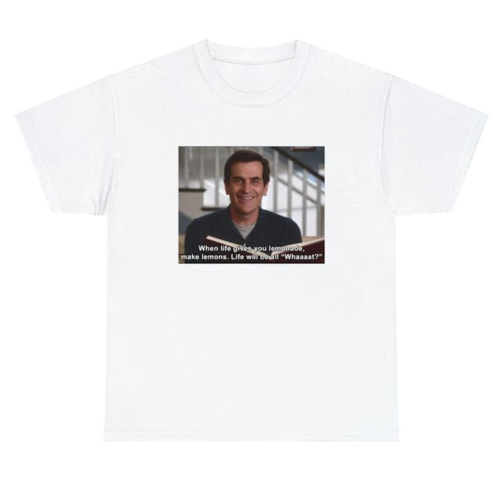 Phil Dunphy Modern Family Vintage Tv Show Tshirt Woman Man Classic Oneck Fashion Casual Cotton Graphic T Shirts Streetwear