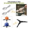 Camping Cookware Set with Folding Camping Stove Lightweight Pot Pan Set with Stainless Steel Cup &