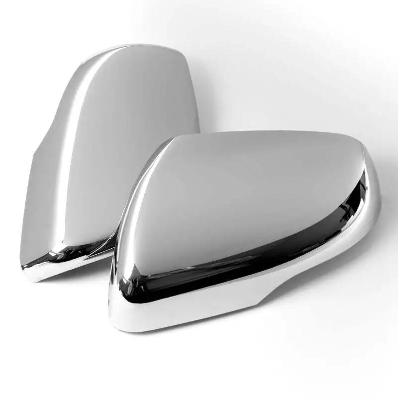 

For Ford Edge 2015- Car Sitcker Rearview Side Mirror Cover Wing Cap Exterior Door Rear View Case Trim Carbon Fiber Look ABS серебряный