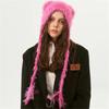 Long Strap Knitted Cap Autumn Winter Street Hip-hop All-match Ear Protection Hats Cool Personality Japanese Niche Beanie Hat