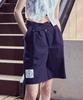 Baitalssain [Line] Unbalanced Strap Bermuda Pants