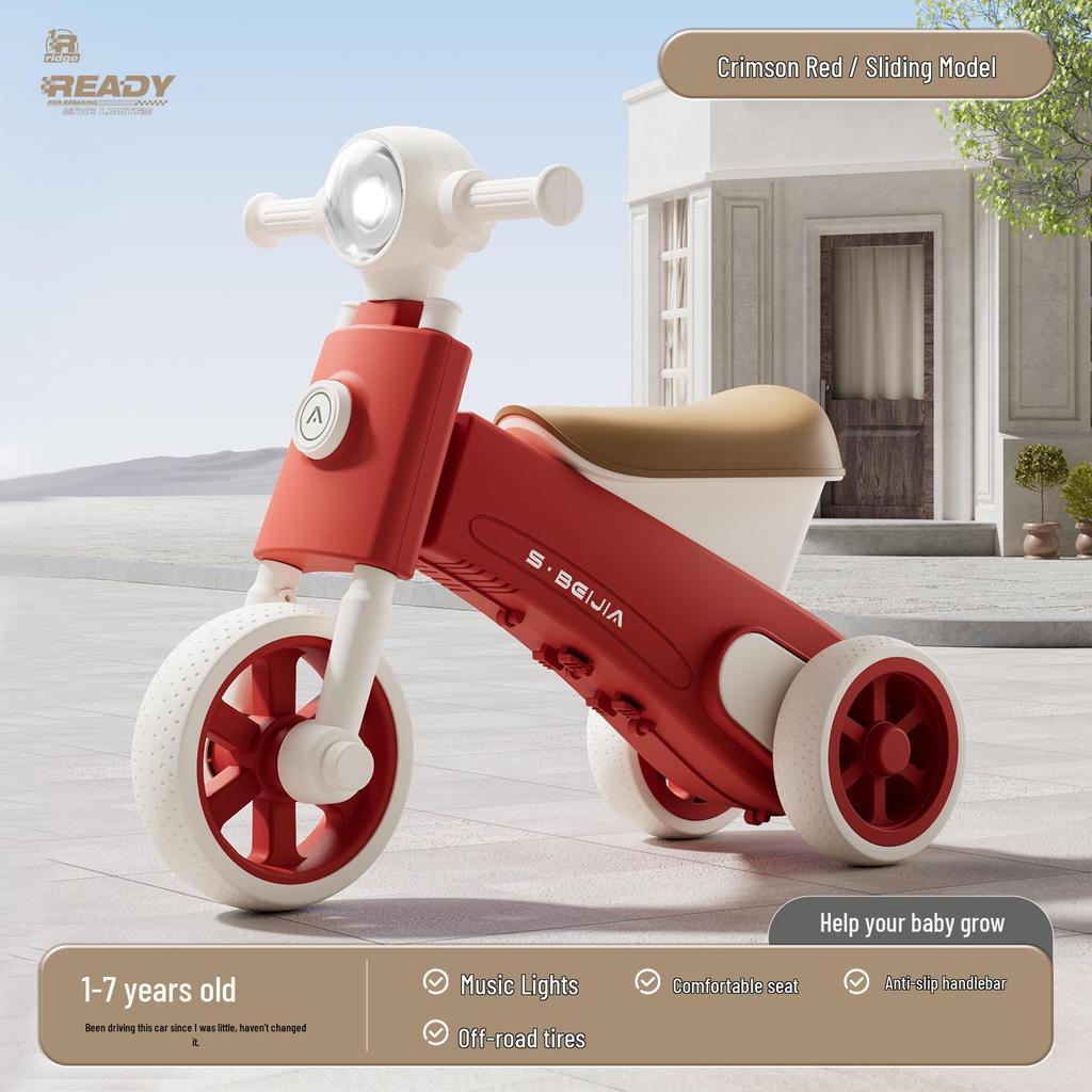 2025 Electric Balance Bike for Toddlers: 1-3 Years, Three-Wheeled, Entry-Level Scooter