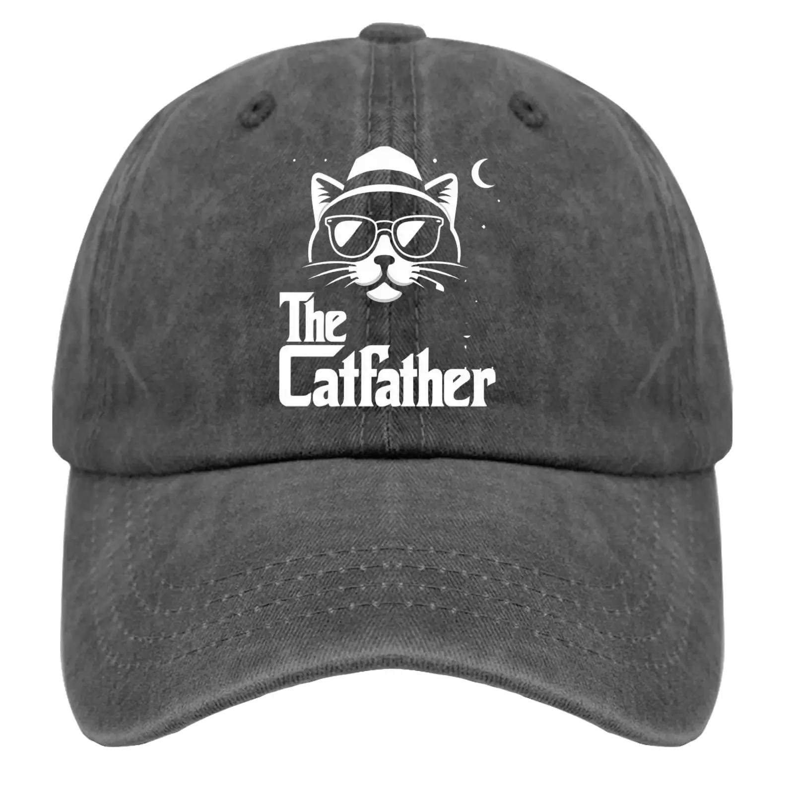 

Кепки Catfather мужские кепки Trucker пигмент черные женские бейсболки подарки для нее тренировочная кепка Adjustable белый